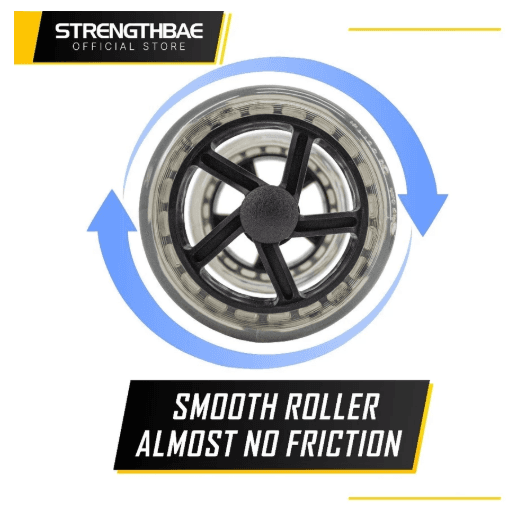Ab Roller Strengthbae | Sepasang Roda Latihan Core Unilateral