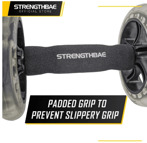 Ab Roller Strengthbae | Sepasang Roda Latihan Core Unilateral
