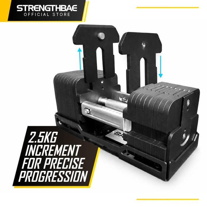 Adjustable Dumbbell 60 kg Strengthbae | Droppable Adjustable Dumbel 560kg