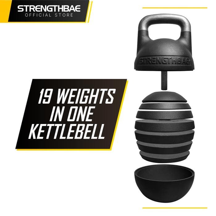 Adjustable Kettlebell Strengthbae 12–32 kg – Competition Kettlebell Adjustable