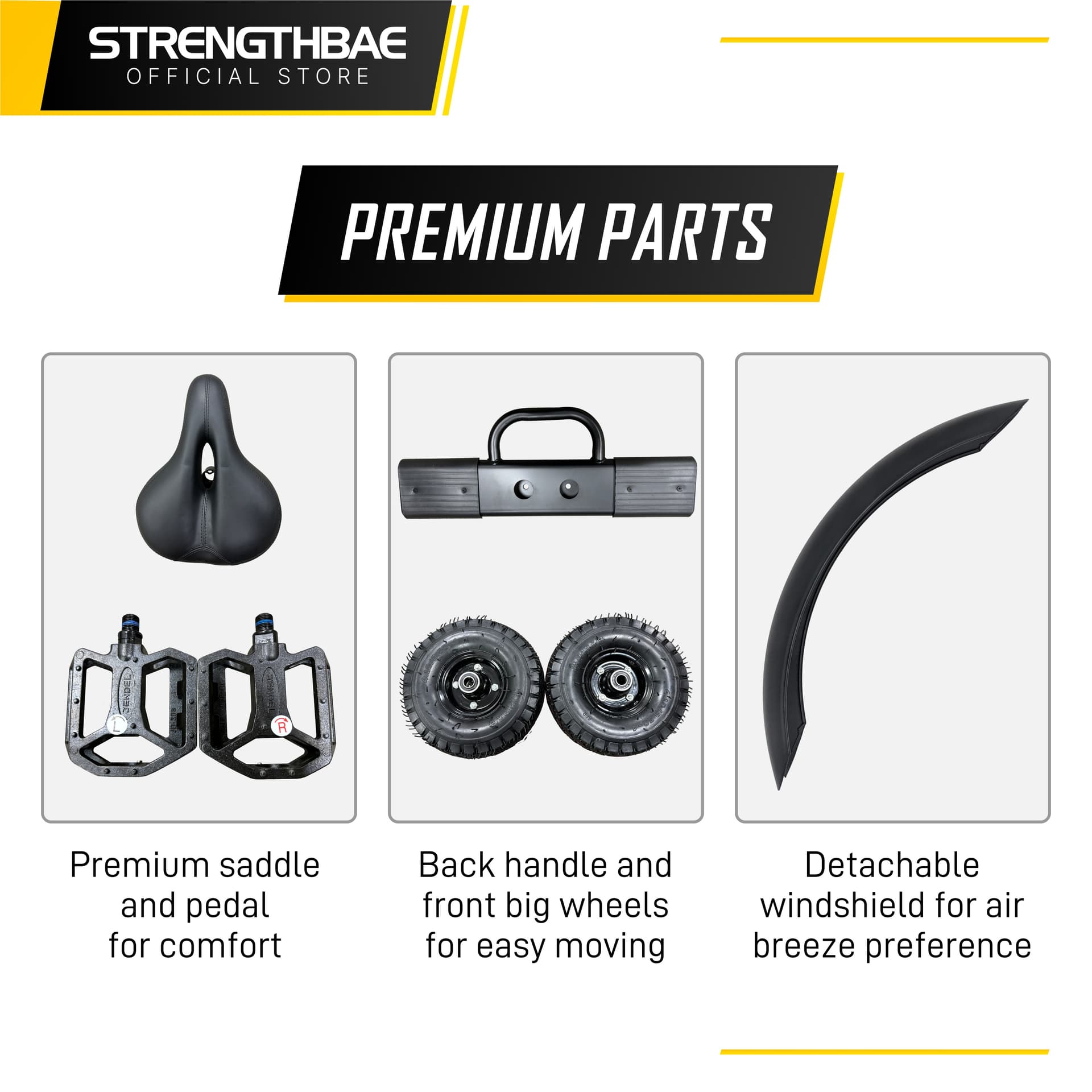 Air Bike Strengthbae – Sepeda Statis Fan Resistance untuk Full-Body Cardio