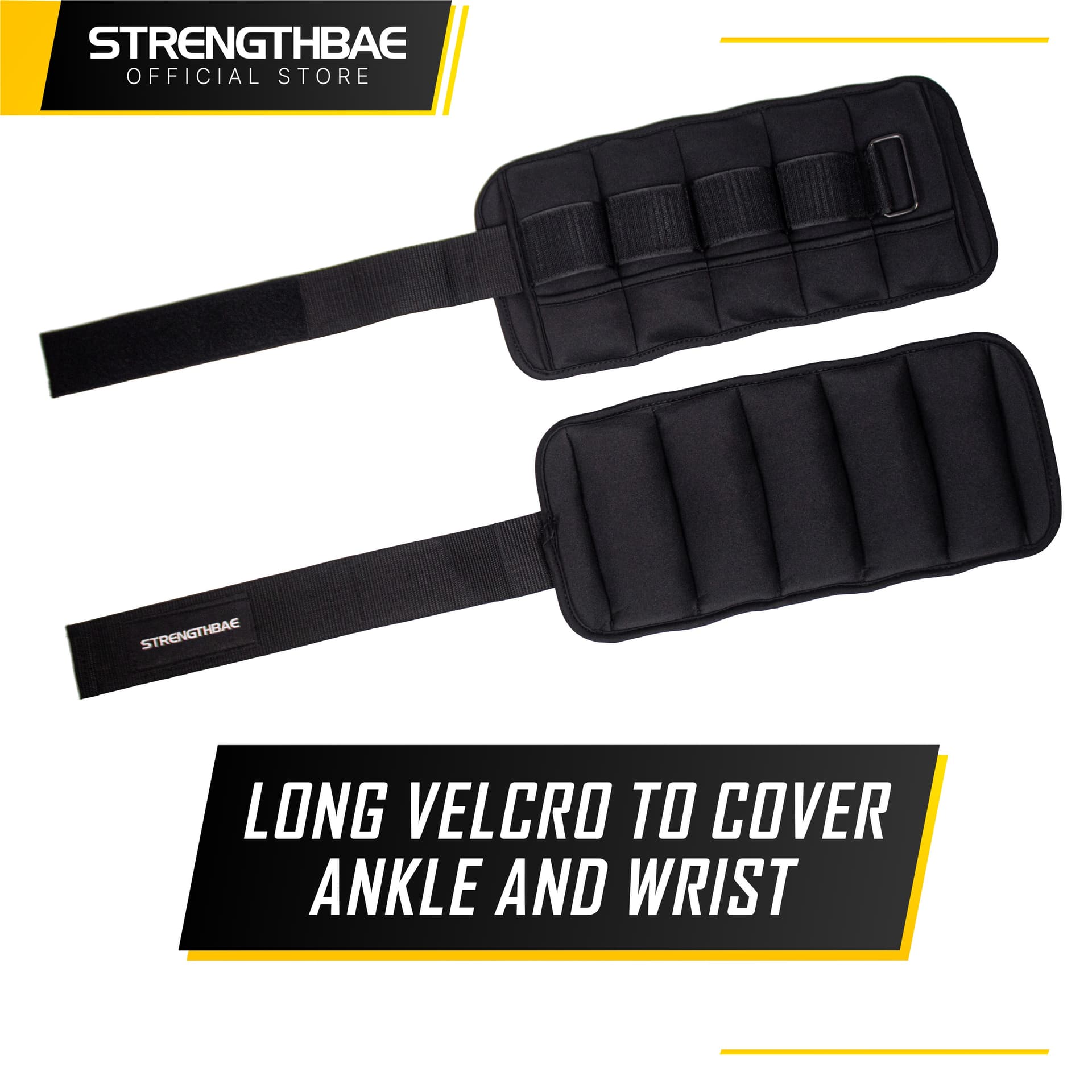 Ankle & Wrist Weight Strengthbae | Pemberat Kaki dan Tangan Adjustable hingga 5 kg