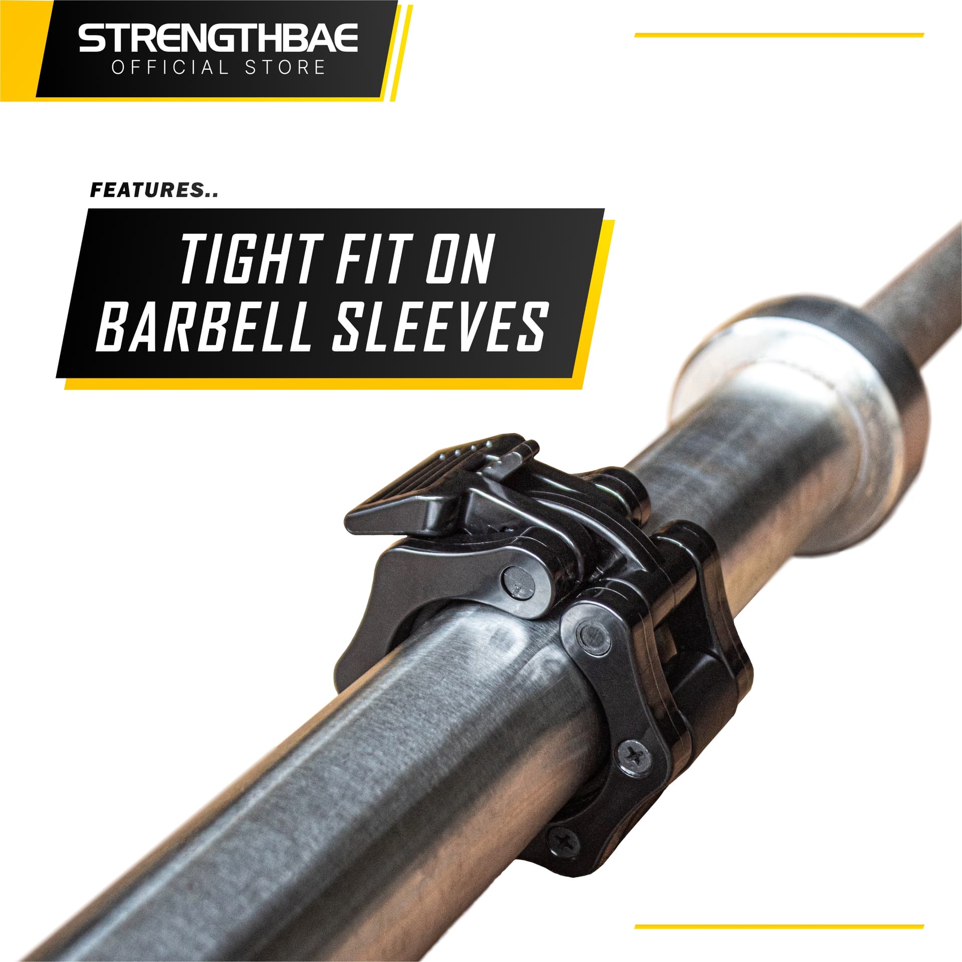 Barbell Collar Strengthbae | Pengunci Barbel Olympic 5 cm