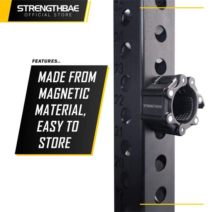 Magnetic Barbell Collar Strengthbae | Pengunci Weight Plate dengan Magnet