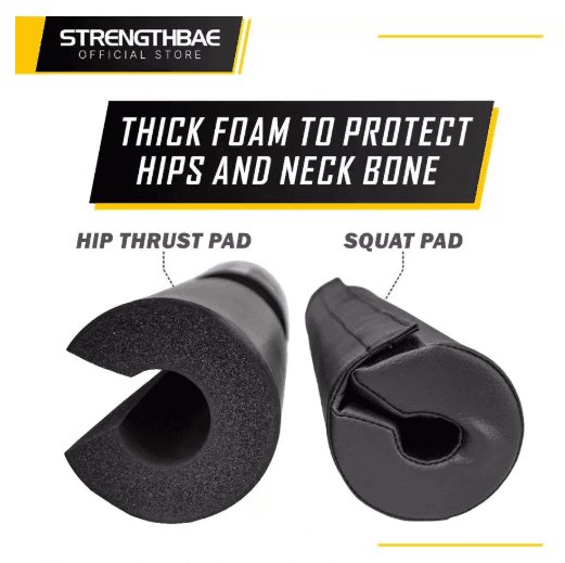 Barbell Pad Strengthbae | Bantalan Hip Thrust Tebal