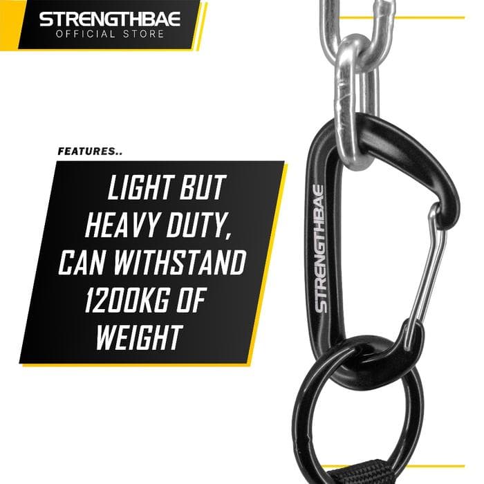 Carabiner 12 kN Strengthbae | Heavy-Duty Gym Carabiner