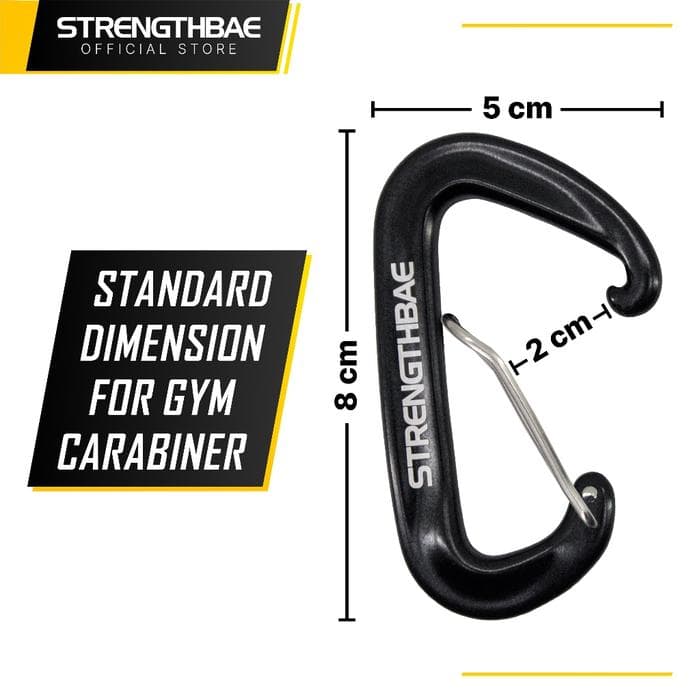 Carabiner 12 kN Strengthbae | Heavy-Duty Gym Carabiner