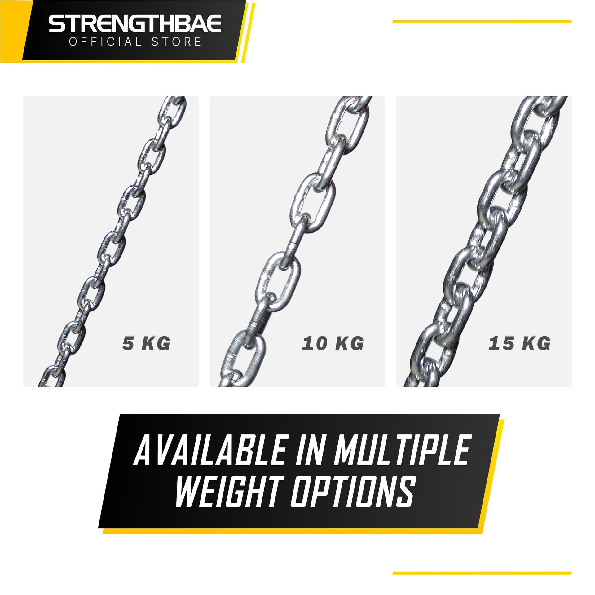 Lifting Chain Strengthbae 5–15 kg – Rantai Beban untuk Barbell