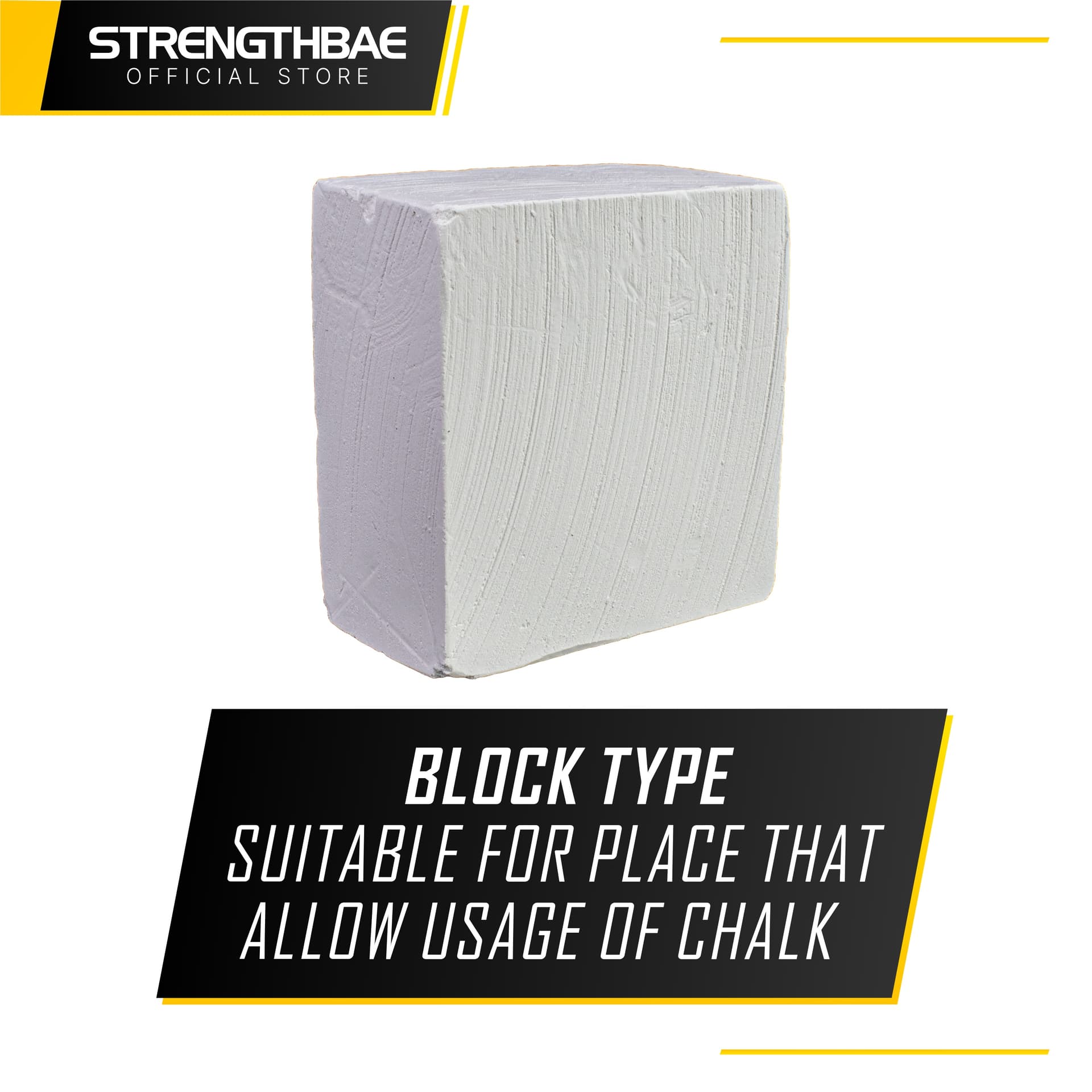 Gym Chalk Strengthbae – Magnesium Carbonate untuk Grip Lifting