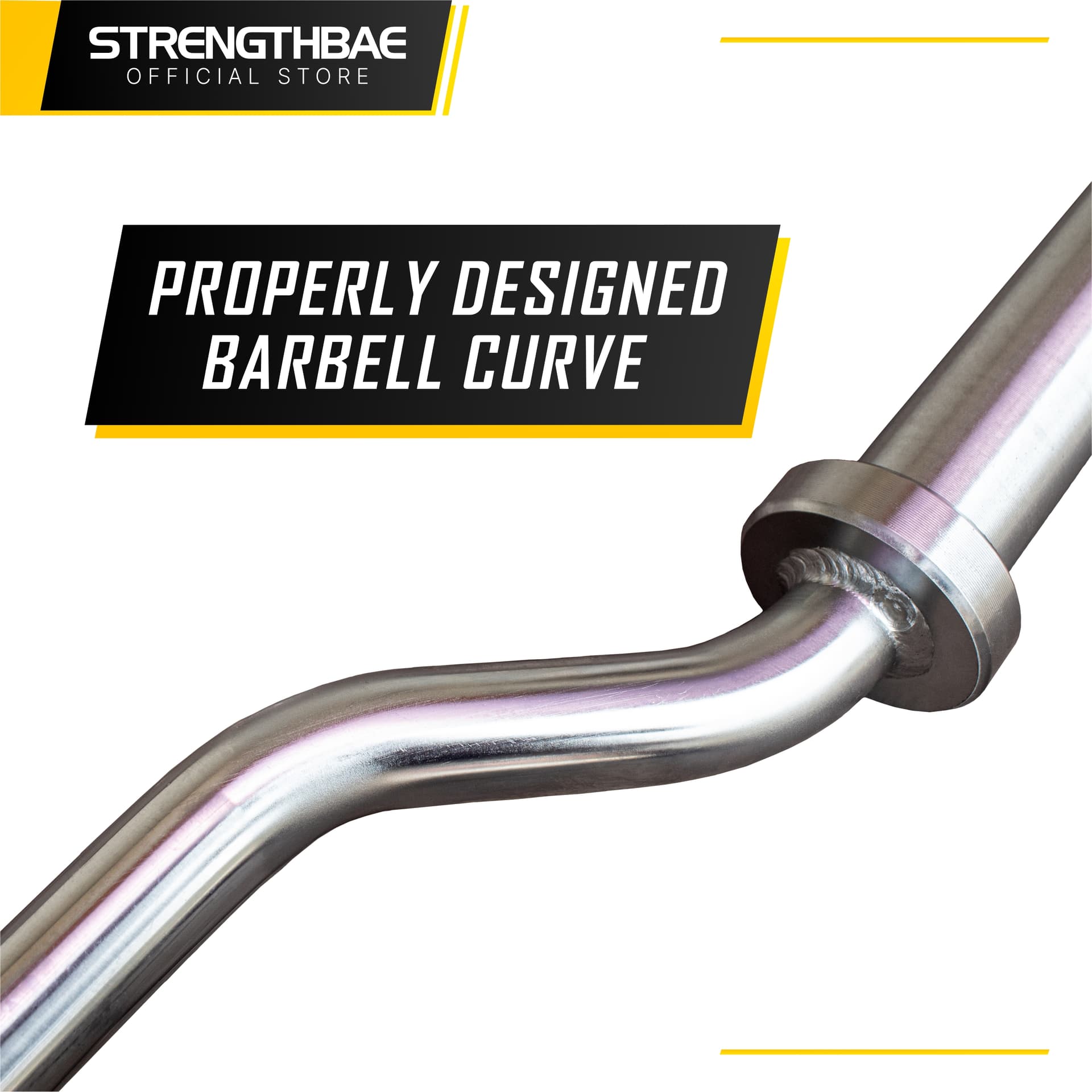 Cloud Bar Strengthbae – Safety Squat Bar dengan Padding Tebal