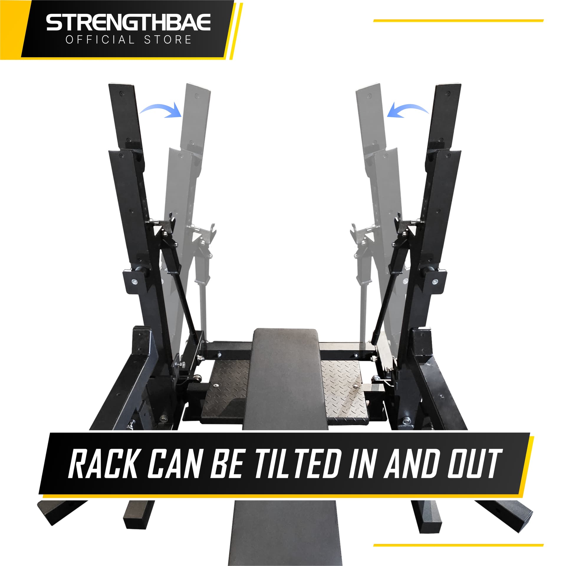 Combo Rack Strengthbae | Squat Rack dan Flat Bench Powerlifting