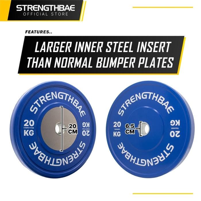 Competition Bumper Plate Strengthbae 5–25 kg – Olympic Weightlifting Plate
