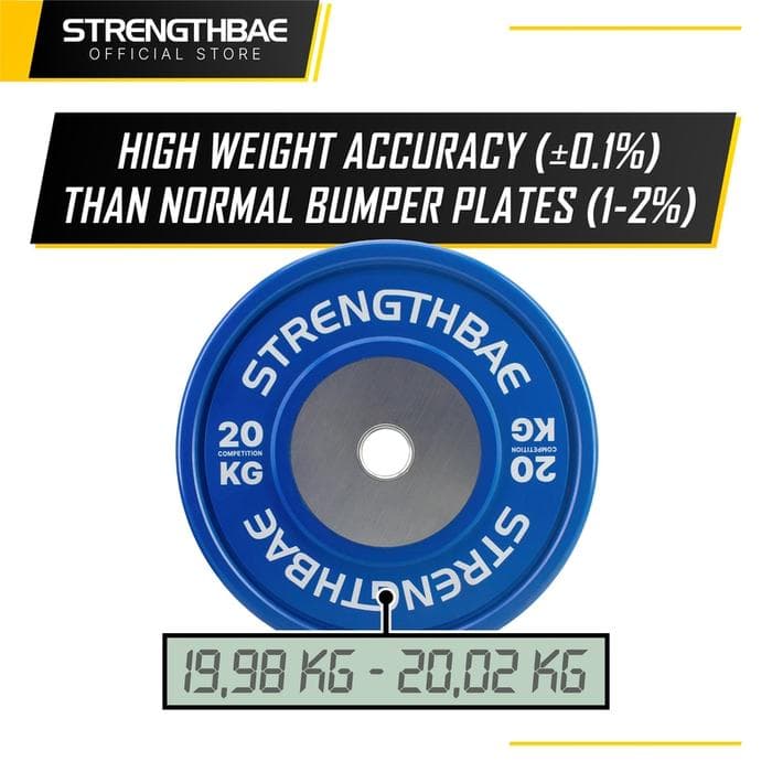 Competition Bumper Plate Strengthbae 5–25 kg – Olympic Weightlifting Plate