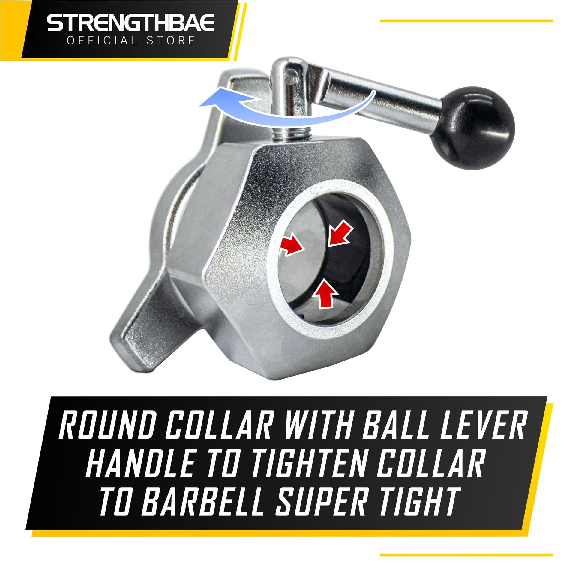 Competition Collar Strengthbae 2,5 kg | Pengunci Barbell Baja
