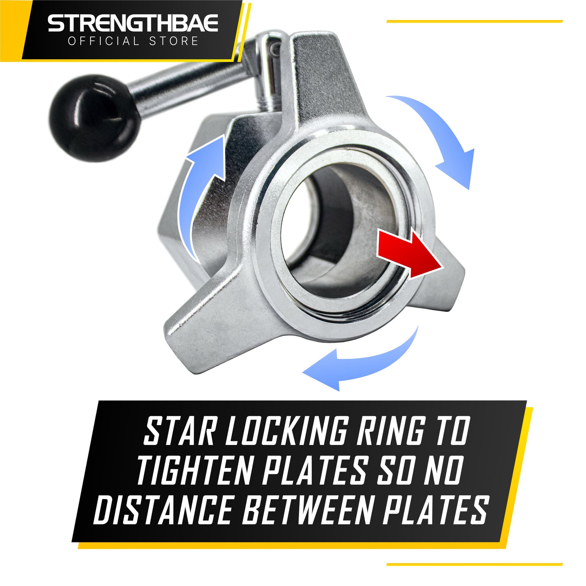 Competition Collar Strengthbae 2,5 kg | Pengunci Barbell Baja