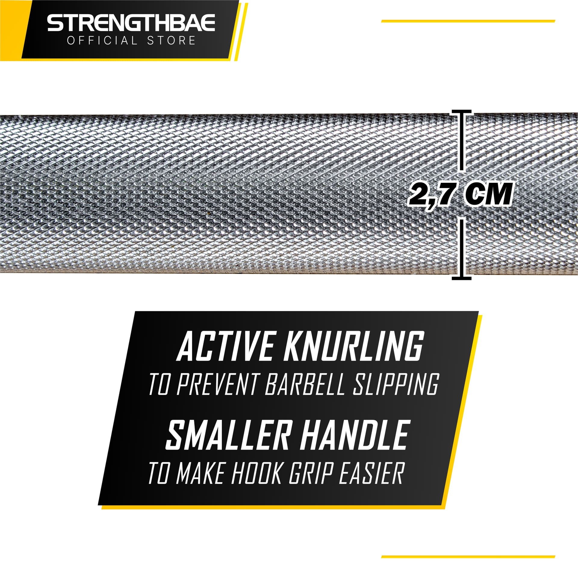 Deadlift Bar Strengthbae 2,3 m | Shaft 27 mm
