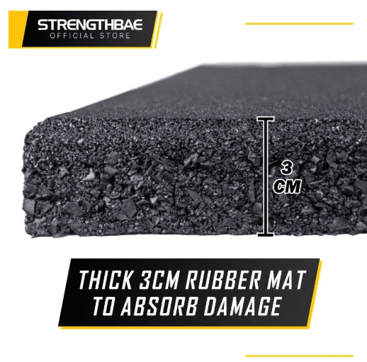 Deadlift Platform Strengthbae | Platform Full Rubber Tebal 3 cm