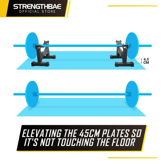 Deadlift Rack Stand Strengthbae – Penyangga Barbell Heavy-Duty