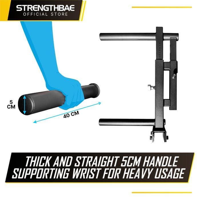 Dip Bar Adjustable Attachment Strengthbae – Adjustable Dip Bar untuk Power Rack