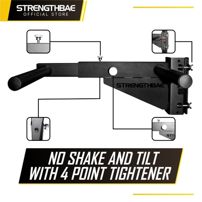 Dip Bar Adjustable Attachment Strengthbae – Adjustable Dip Bar untuk Power Rack