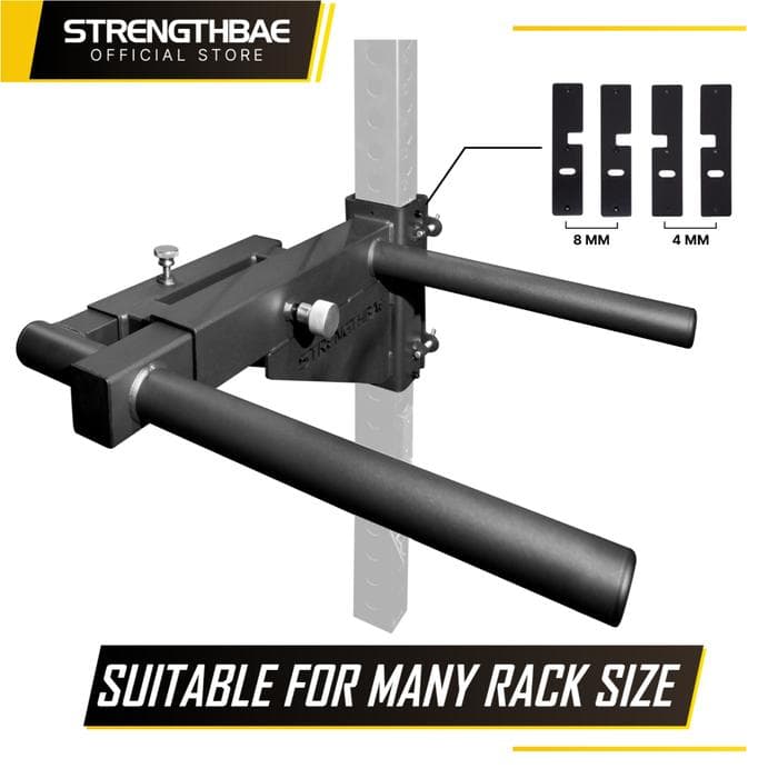 Dip Bar Adjustable Attachment Strengthbae – Adjustable Dip Bar untuk Power Rack