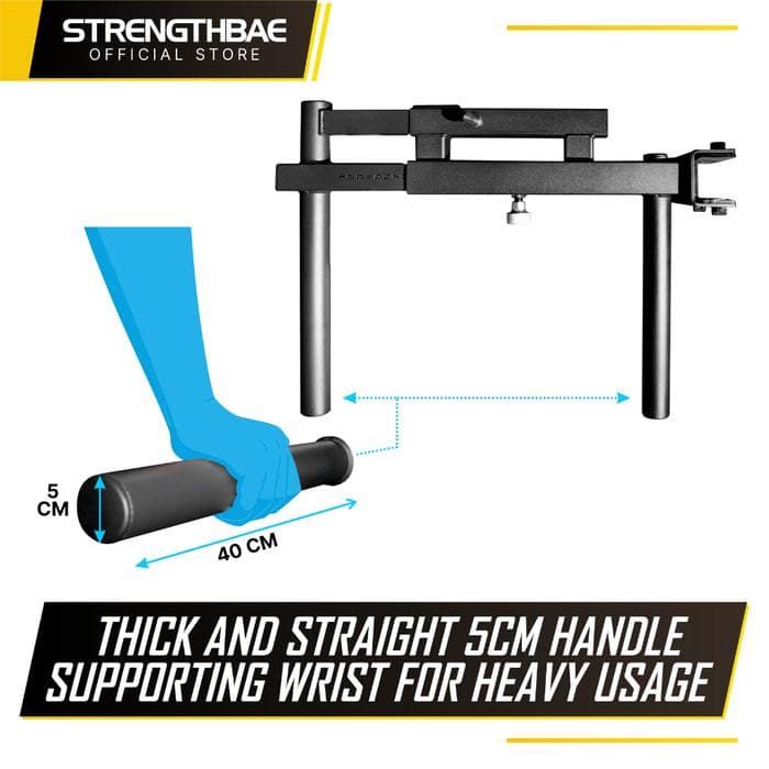 Dip Bar Adjustable Attachment Strengthbae – Adjustable Dip Bar untuk Power Rack