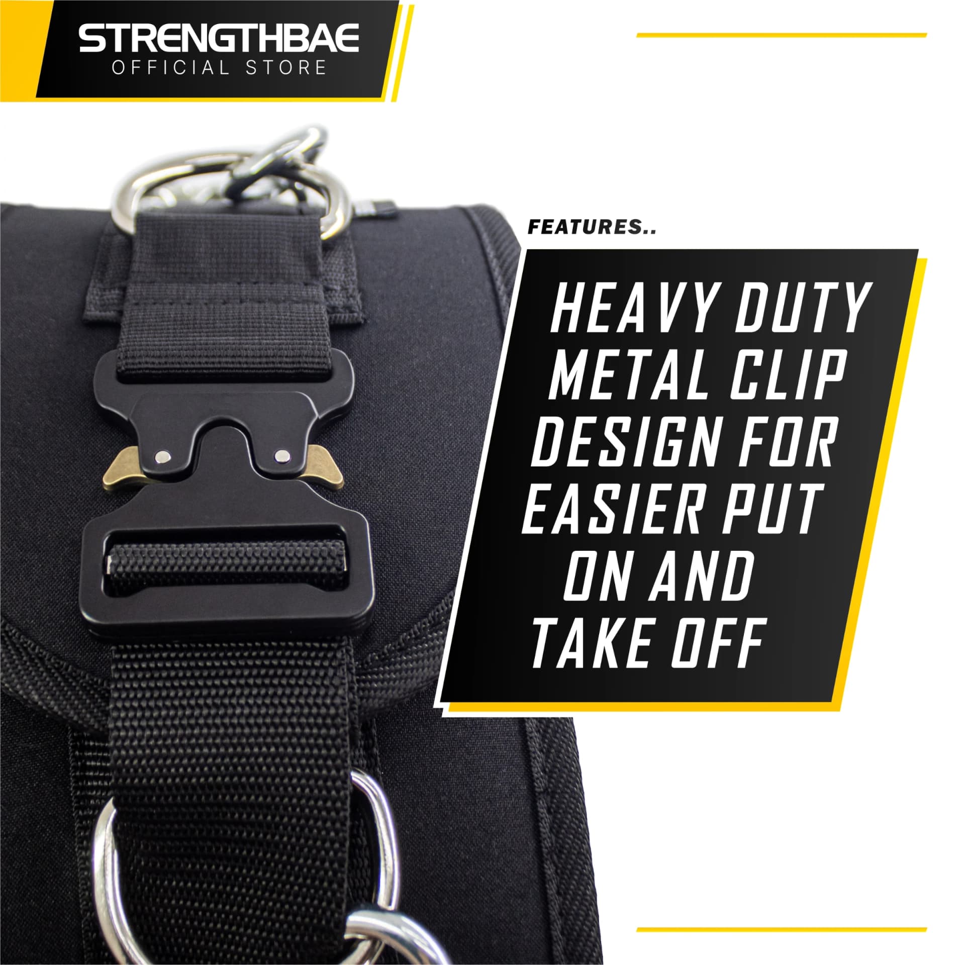 Dip Belt Heavy Duty Strengthbae | Sabuk Beban untuk Weighted Dips dan Pull-Up