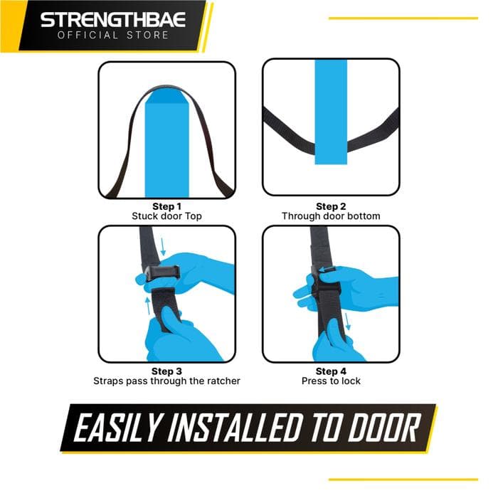 Door Anchor Multi Point Strengthbae | Anchor Resistance Band pada Pintu