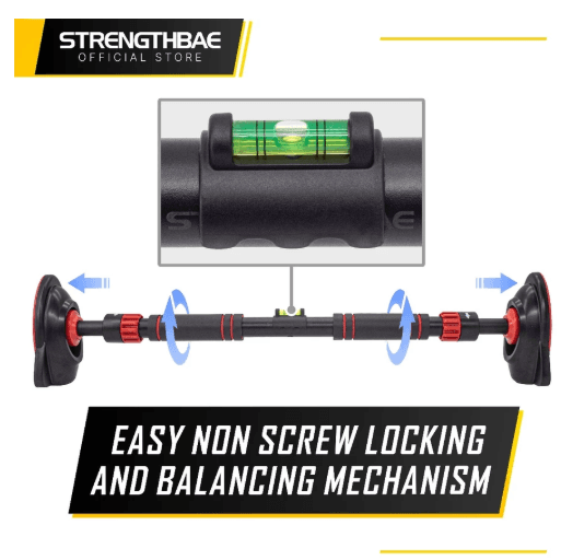 Door Pull-Up Bar Strengthbae | Pull-Up Bar Pintu Tanpa Sekrup hingga 150 kg