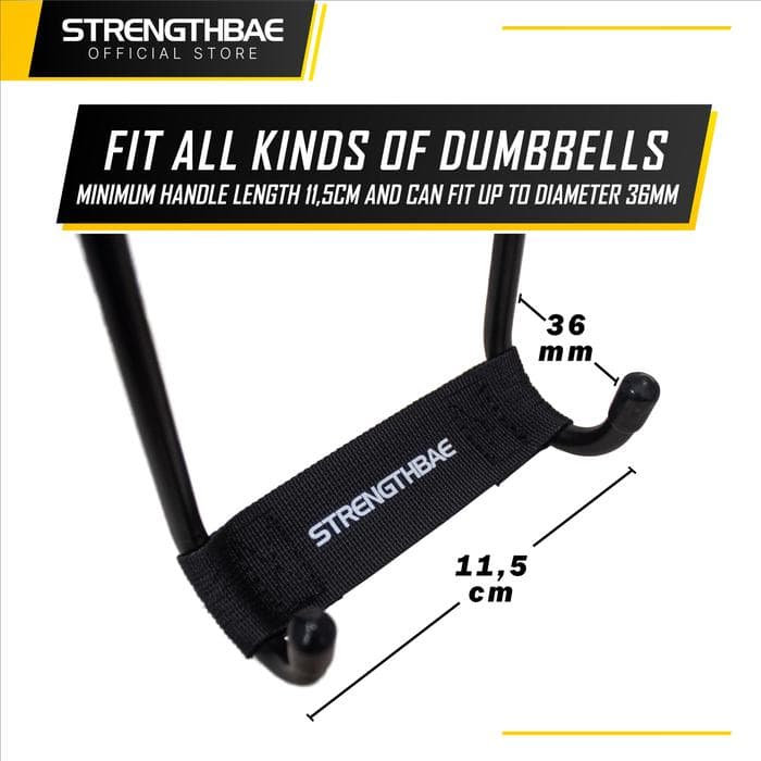 Dumbbell Spotter Strengthbae – Safety Hook Dumbbell hingga 100 kg per Sisi
