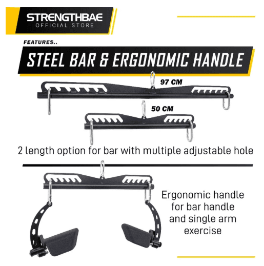 Ergo Cable Attachment Strengthbae – Adjustable Cable Handle System