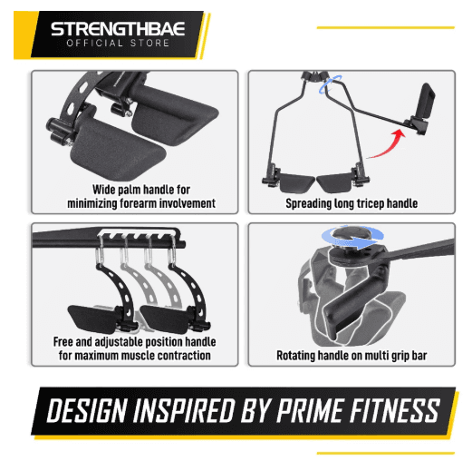 Ergo Cable Attachment Strengthbae – Adjustable Cable Handle System