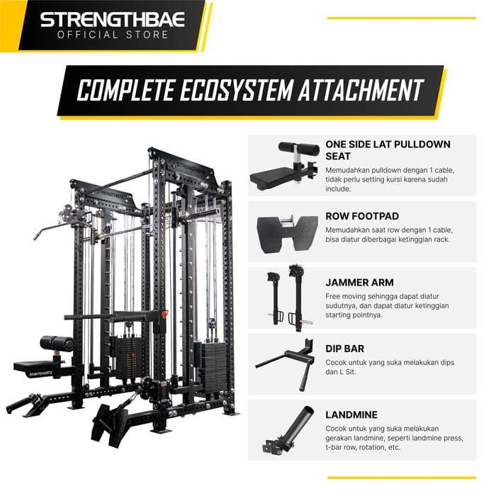 Evolve All-in-One Trainer | Power Rack, Cable & Smith