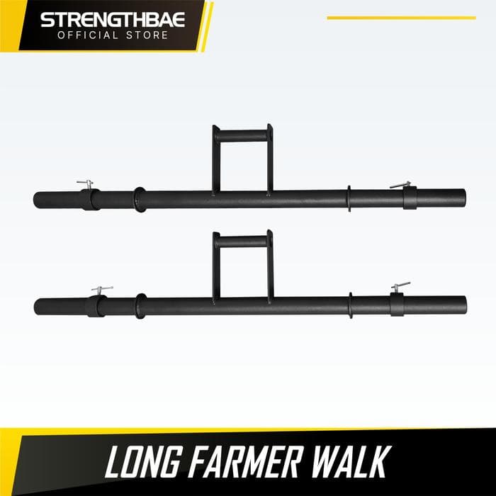 Farmer's Walk Handle Strengthbae | Farmer Carry Handle Long & Mini untuk Latihan Strongman