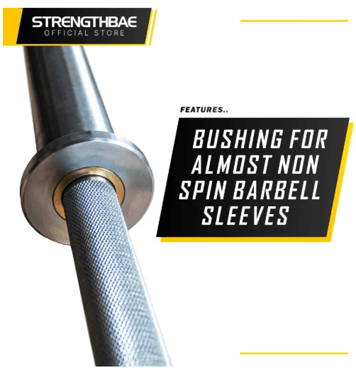 Fire Bar Strengthbae | Stiff Power Bar untuk Squat, Bench Press, dan Deadlift