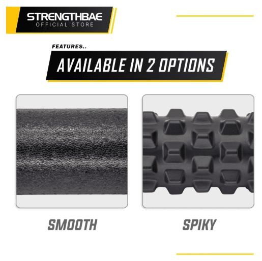 Foam Roller Strengthbae – Smooth & Spiky untuk Pemanasan dan Pemulihan Otot