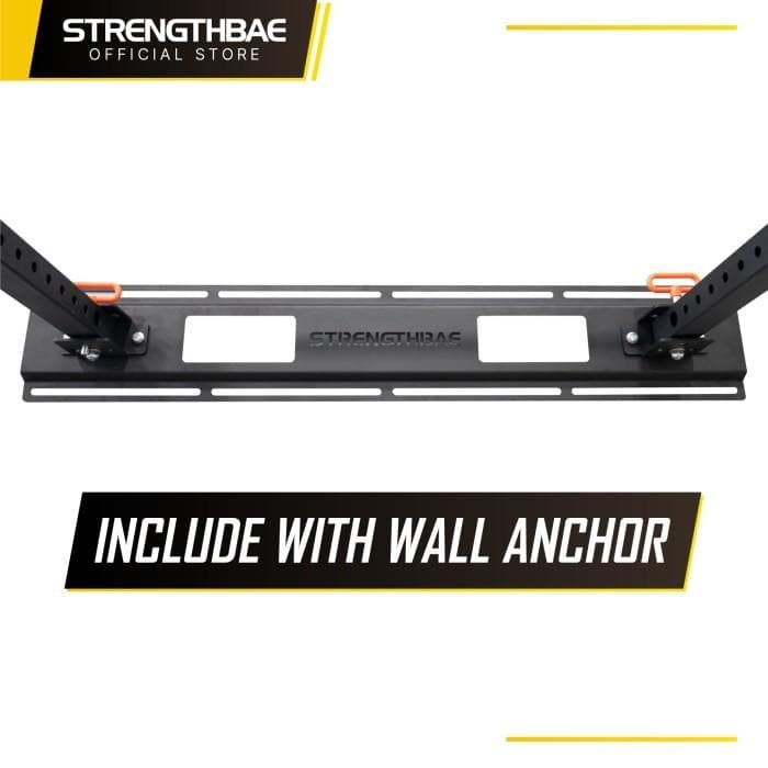 Folding Squat Rack Strengthbae | Wall Mounted Foldable Power Rack untuk Home Gym