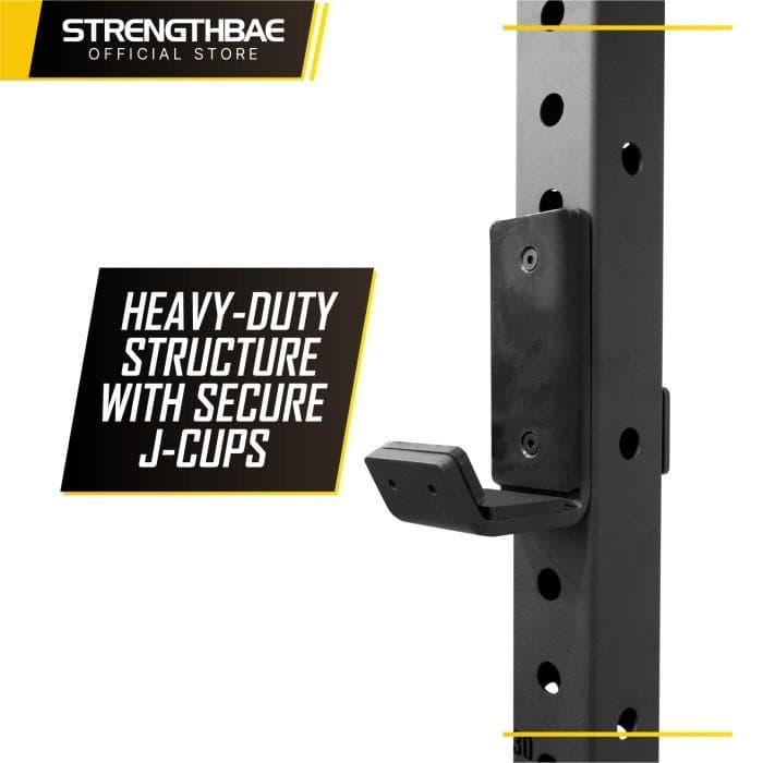 Folding Squat Rack Strengthbae | Wall Mounted Foldable Power Rack untuk Home Gym
