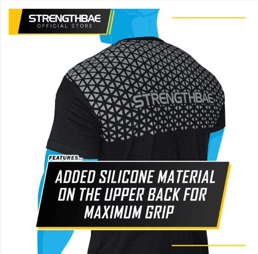 Grip Shirt Strengthbae – Baju Gym Antiselip untuk Squat dan Bench Press