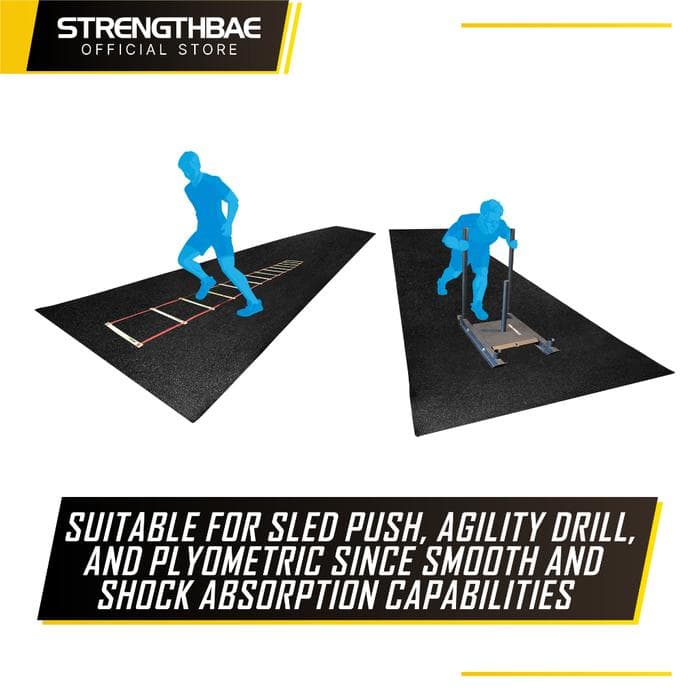 Gym Turf Sled Track Strengthbae | Rumput Sintetis untuk Sled Push dan Functional Training