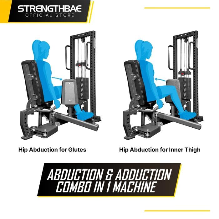 Hip Abductor Adductor Machine Selectorized Strengthbae | Mesin Paha Dalam dan Luar