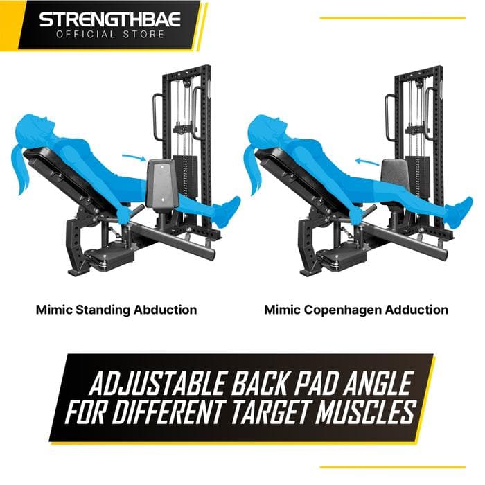 Hip Abductor Adductor Machine Selectorized Strengthbae | Mesin Paha Dalam dan Luar