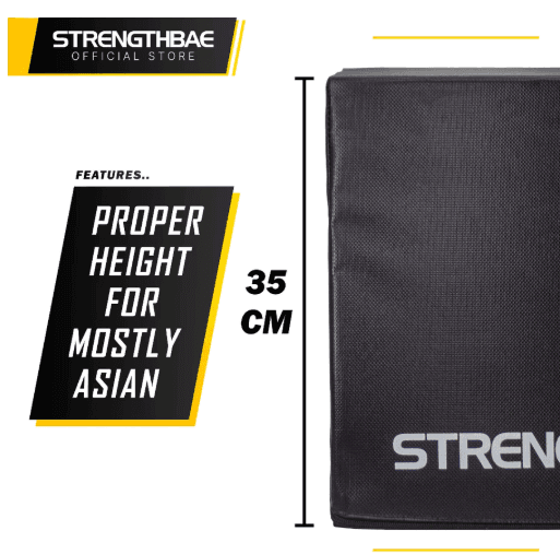 Hip Thrust Bench Strengthbae – Bench Latihan Glutes Tinggi 35 cm