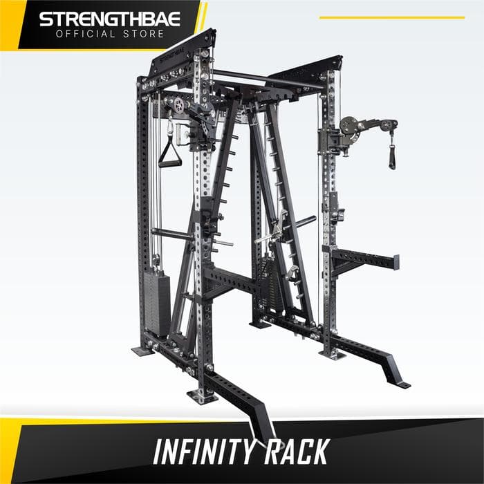 Infinity All-in-One Trainer Strengthbae | Smith Machine Power Rack Cable Machine Home Gym 1 Sisi