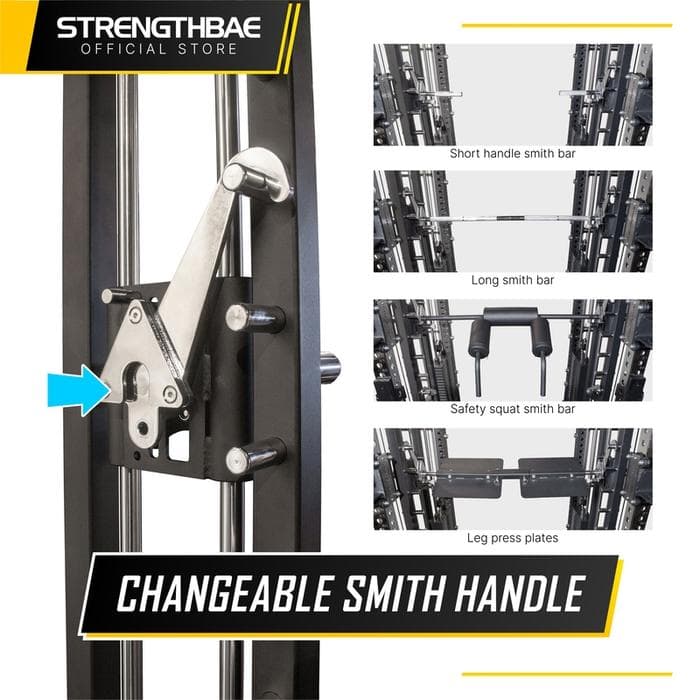 Infinity All-in-One Trainer Strengthbae | Smith Machine Power Rack Cable Machine Home Gym 1 Sisi