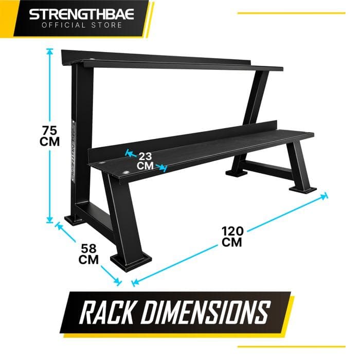 Kettlebell Rack Strengthbae – Rak Penyimpanan Kettlebell untuk Gym
