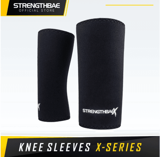 Knee Sleeves 7mm Stiff Strengthbae – X-Series untuk Squat dan Powerlifting