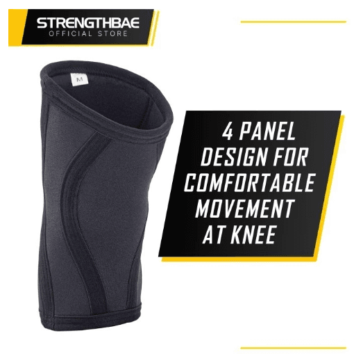 Knee Sleeves 5mm Strengthbae – Penyangga Lutut Fleksibel untuk Weightlifting