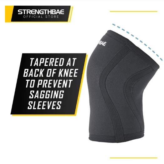 Knee Sleeves 5mm Strengthbae – Penyangga Lutut Fleksibel untuk Weightlifting