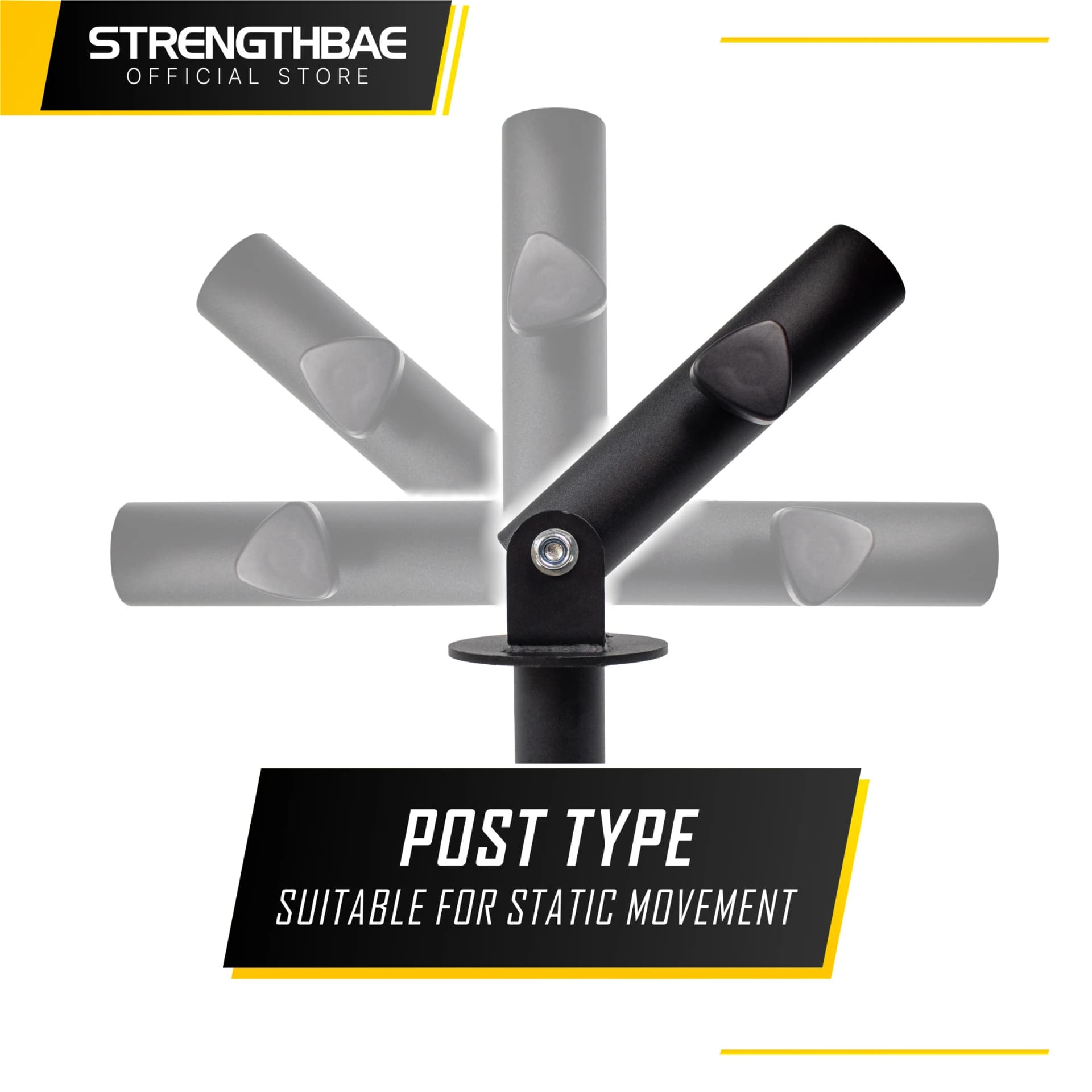 Landmine Post & Ball Strengthbae – Landmine Attachment untuk T-Bar Row dan Latihan Barbell